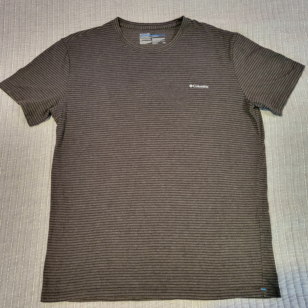 Columbia Men's Charcoal Striped Tee